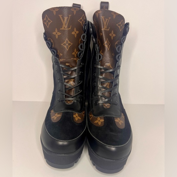 **NEW IN BOX**Louis Vuitton Laureate Platform Boots size 40/US 9.5 Made in Italy - Picture 3 of 10